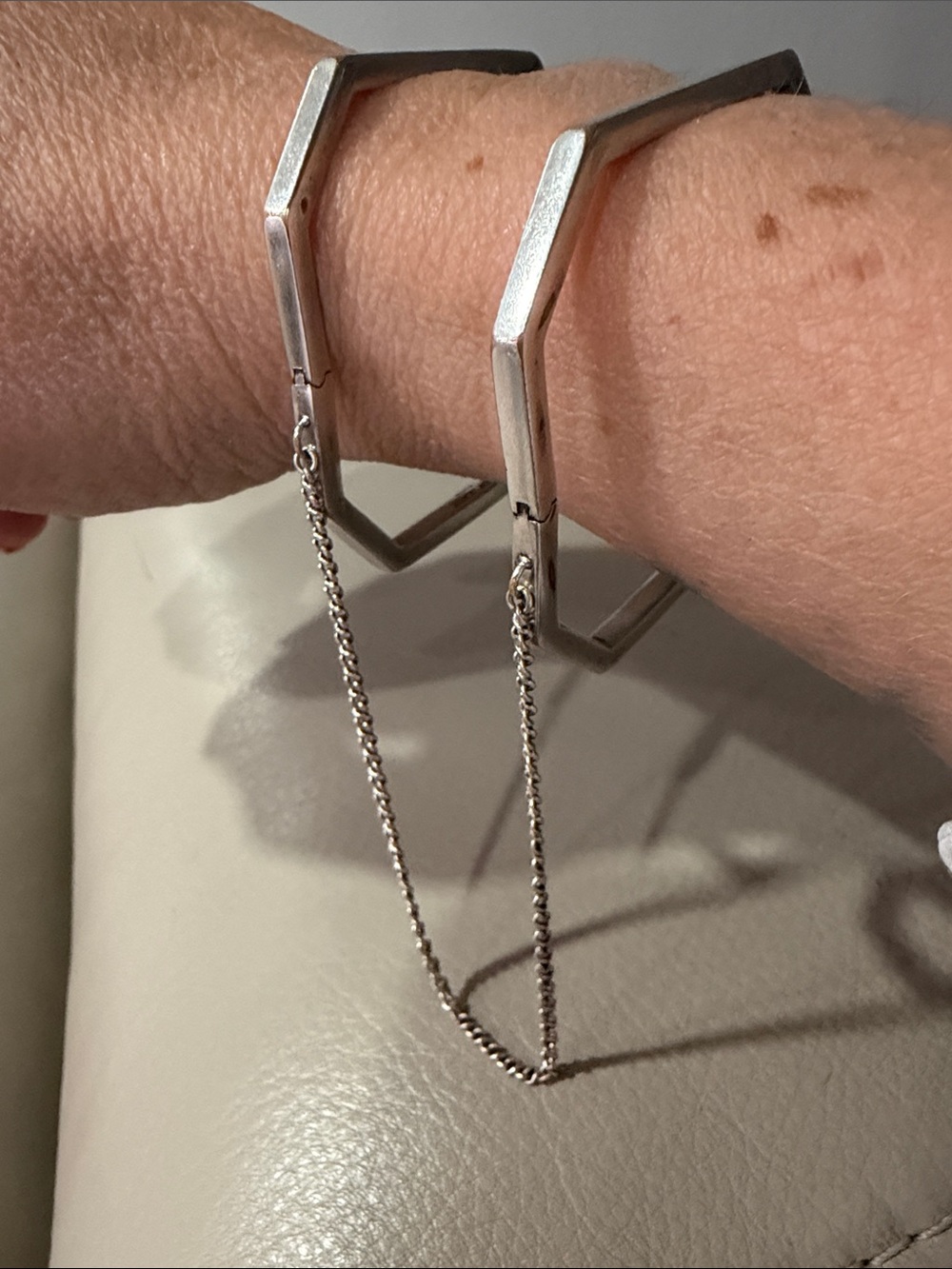 YSL handcuff bracelet, purchased on Rodeo Drive Beverly Hills YSL store